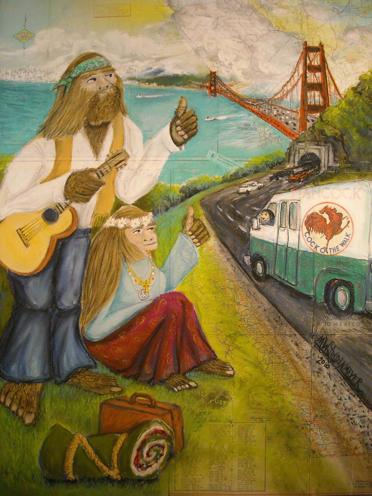 Bigfoot Art by Michael Lindenmeyer ©2004 All Rights Reserved